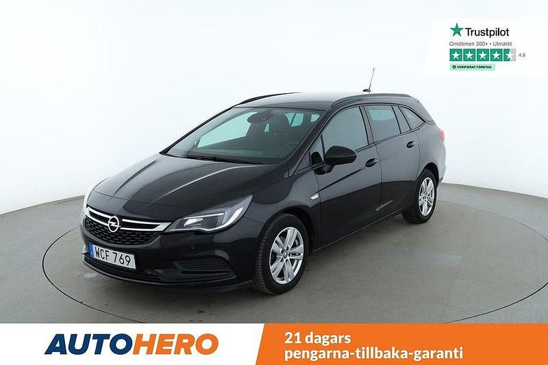 Svart Begagnad 2018 Opel Astra Kombi | 97 000 kr (Marknadspris) - Bild 1/4
