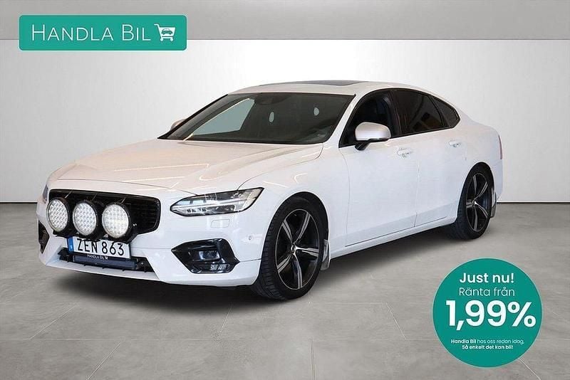 Vit Begagnad 2017 Volvo S90 R-Design Sedan | 234 800 kr (Marknadspris) - Bild 1/4