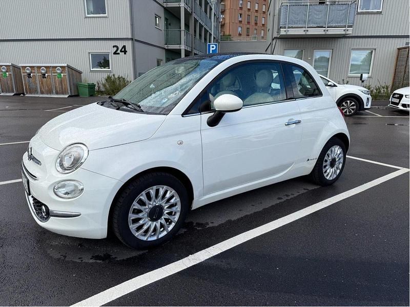 Vit Begagnad 2016 Fiat 500 Lounge Halvkombi | 79 900 kr (Superpris) - Bild 1/4
