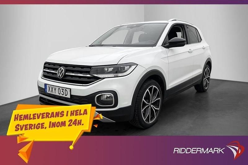 Vit Begagnad 2021 VW T-Cross GT SUV | 214 800 kr (Marknadspris) - Bild 1/3