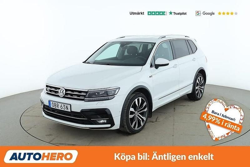 Begagnad VW Tiguan Allspace Highline 200 HK (147 kW) 2018 Vit SUV