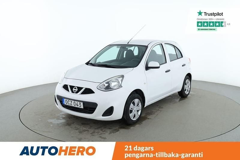 Vit Begagnad 2016 Nissan Micra Halvkombi | 87 000 kr (Marknadspris) - Bild 1/4