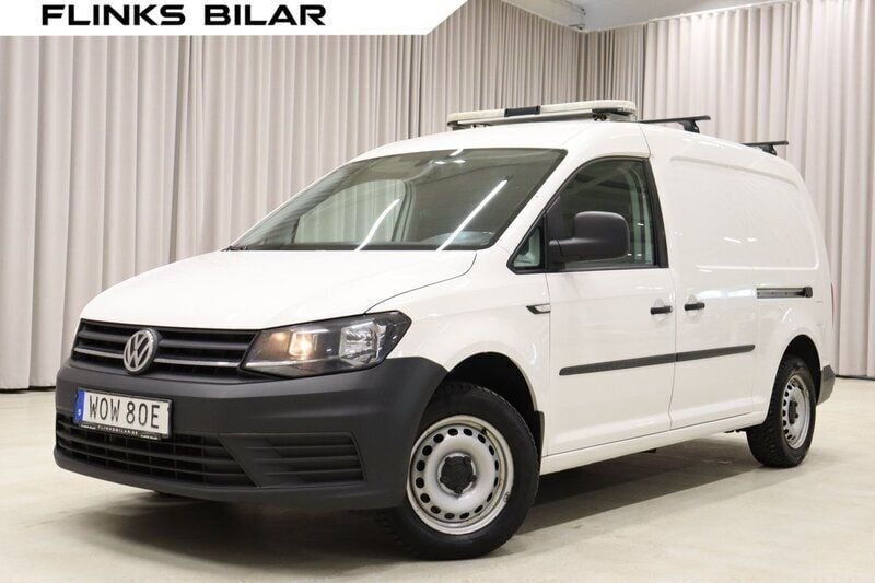 Vit Begagnad 2019 VW Caddy Maxi Minibuss | 129 900 kr (Superpris) - Bild 1/4