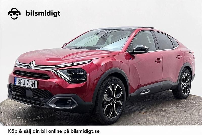 Röd Begagnad 2022 Citroën e-C4 Exclusive Sedan | 254 900 kr (Marknadspris) - Bild 1/3