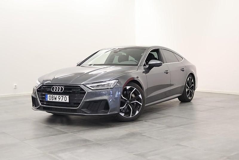 Grå Begagnad 2018 Audi A7 Sportback S-Line Halvkombi | 429 000 kr (Marknadspris) - Bild 1/4