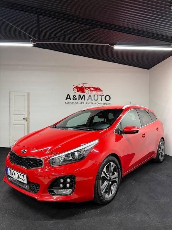 Röd Begagnad 2016 Kia Ceed Sportswagon GT-Line Kombi | 94 700 kr (Bra pris) - Bild 1/4
