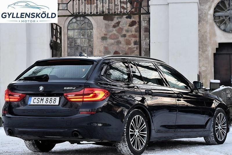 Begagnad BMW 520 Luxury Line 190 HK (139 kW) 2018 Blå Kombi