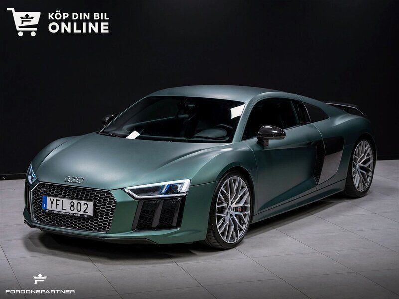 Grå Begagnad 2015 Audi R8 Coupé Sportkupé | 1 395 000 kr - Bild 1/4
