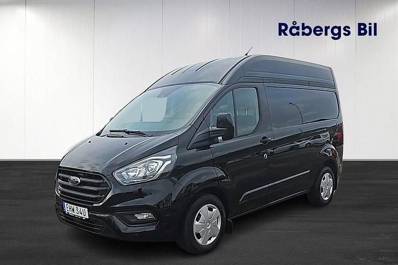Svart Begagnad 2023 Ford Transit Custom Van | 294 800 kr (Lite dyr) - Bild 1/4