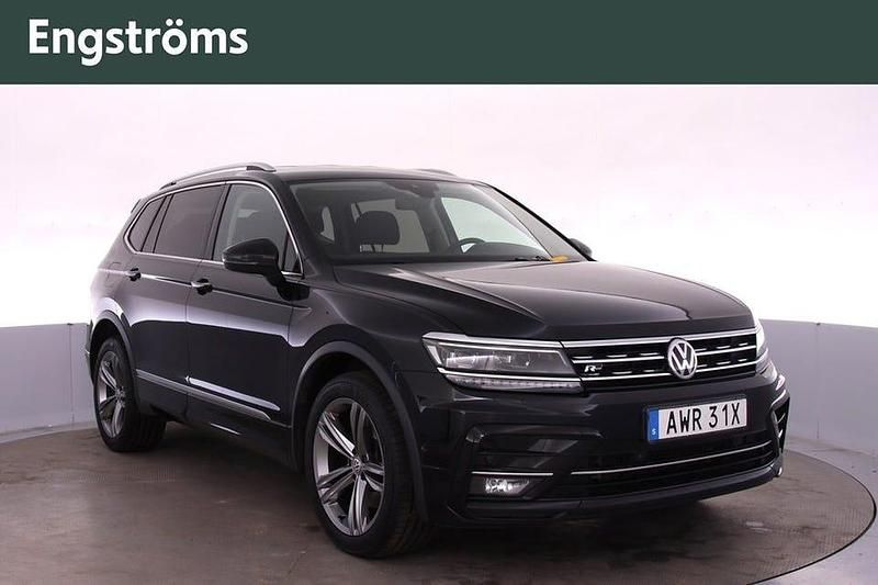 Begagnad VW Tiguan Allspace R-line 190 HK (139 kW) 2018 Svart SUV