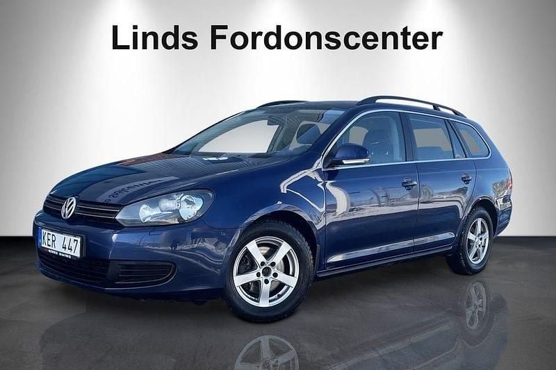 Begagnad VW Golf VI 122 HK (89 kW) 2010 Blå Halvkombi