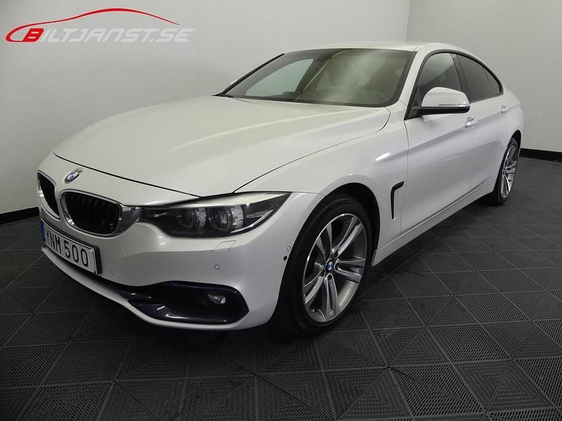 Vit Begagnad 2018 BMW 420 Gran Coupé Sport Line Sportkupé | 229 900 kr (Marknadspris) - Bild 1/4