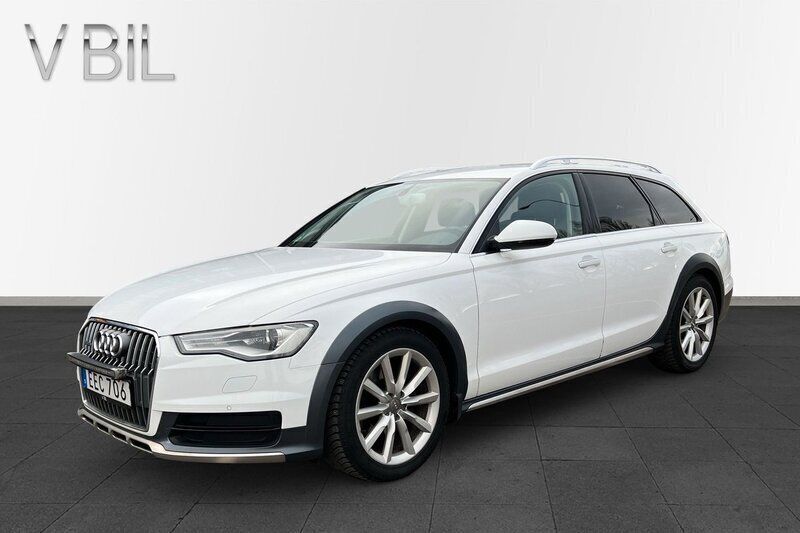 Vit Begagnad 2016 Audi A6 Allroad Sport Kombi | 219 800 kr (Marknadspris) - Bild 1/4