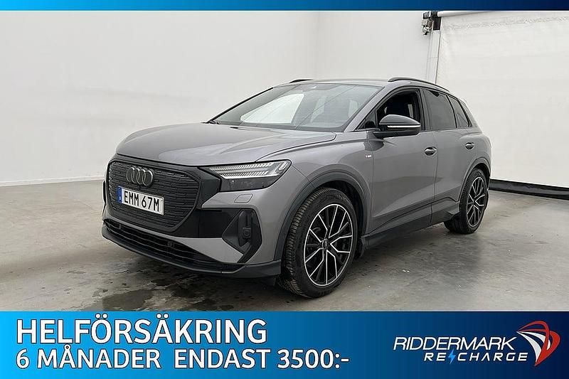 Grå Begagnad 2022 Audi Q4 e-tron S-Line SUV | 399 800 kr (Bra pris) - Bild 1/3