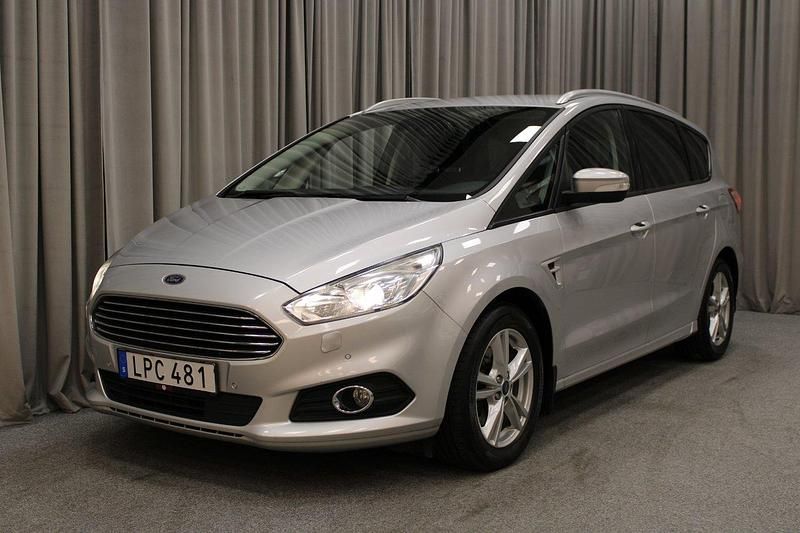 Grå Begagnad 2016 Ford S-MAX S Minibuss | 129 900 kr (Marknadspris) - Bild 1/4