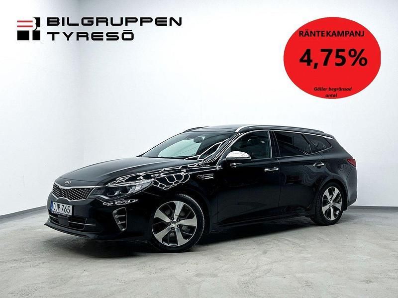 Svart Begagnad 2017 Kia Optima 2 Kombi | 179 900 kr (Marknadspris) - Bild 1/4
