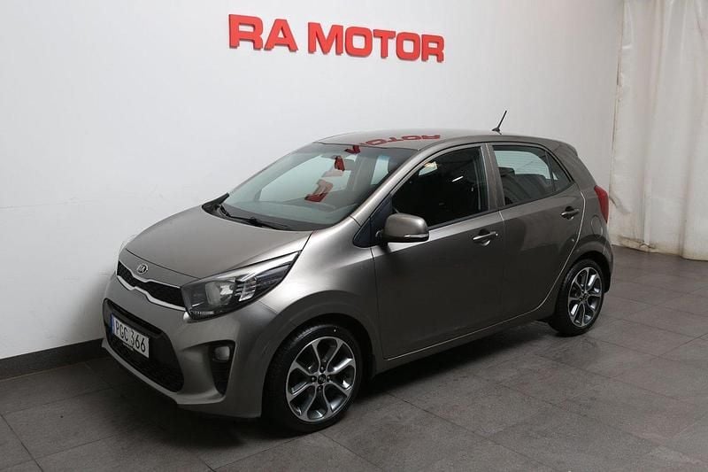 Grå Begagnad 2017 Kia Picanto Launch Edition Halvkombi | 88 800 kr (Marknadspris) - Bild 1/3