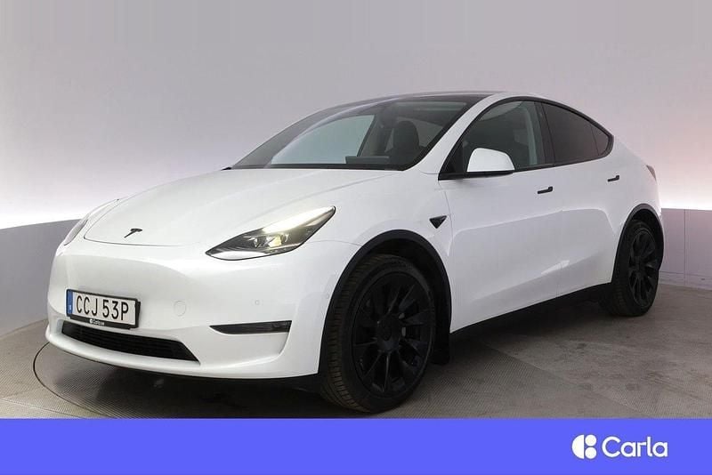 Vit Begagnad 2022 Tesla Model Y Long Range AWD SUV | 403 900 kr (Marknadspris) - Bild 1/4