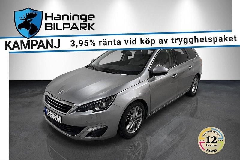 Grå Begagnad 2015 Peugeot 308 Allure Kombi | 89 995 kr (Marknadspris) - Bild 1/3