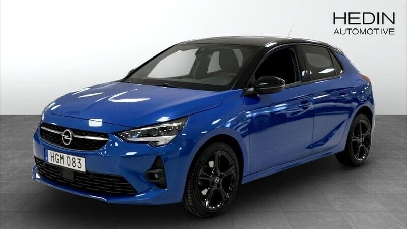 Blå (blue) Begagnad 2021 Opel Corsa Halvkombi | 169 000 kr (Superpris) - Bild 1/4