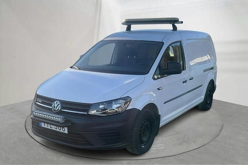Vit Begagnad 2017 VW Caddy Maxi Minibuss | 99 000 kr (Marknadspris) - Bild 1/4