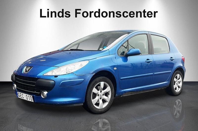 Blå Begagnad 2007 Peugeot 307 Halvkombi | 20 000 kr (Marknadspris) - Bild 1/4