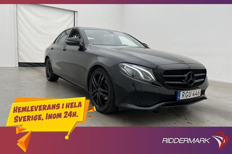 Svart Begagnad 2016 Mercedes E220 Avantgarde Sedan | 239 700 kr (Bra pris) - Bild 1/3