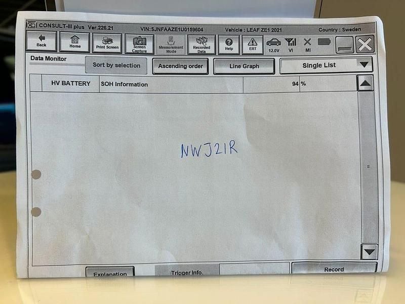 Begagnad Nissan Leaf N-Connecta 110 kW (150 HK) 2022 Vit Halvkombi