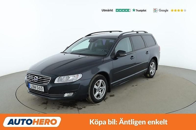 Mörkgrå Begagnad 2015 Volvo V70 Kinetic Kombi | 169 000 kr (Lite dyr) - Bild 1/4
