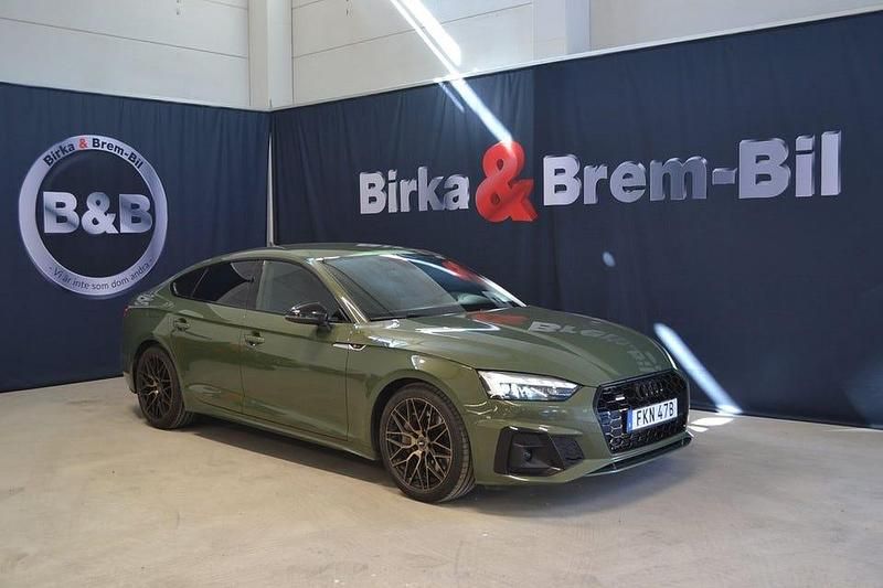 Grön Begagnad 2020 Audi A5 Sportback S-Line Halvkombi | 369 900 kr (Dyr) - Bild 1/4