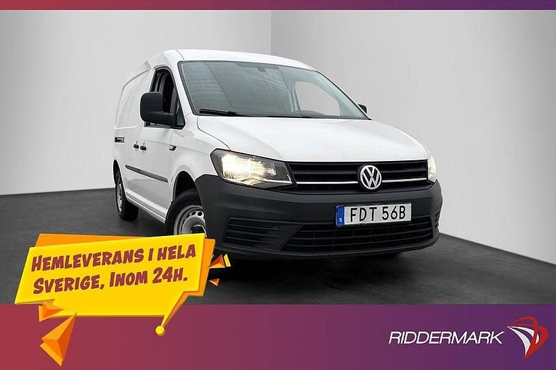 Vit Begagnad 2019 VW Caddy Maxi Minibuss | 189 900 kr (Marknadspris) - Bild 1/3