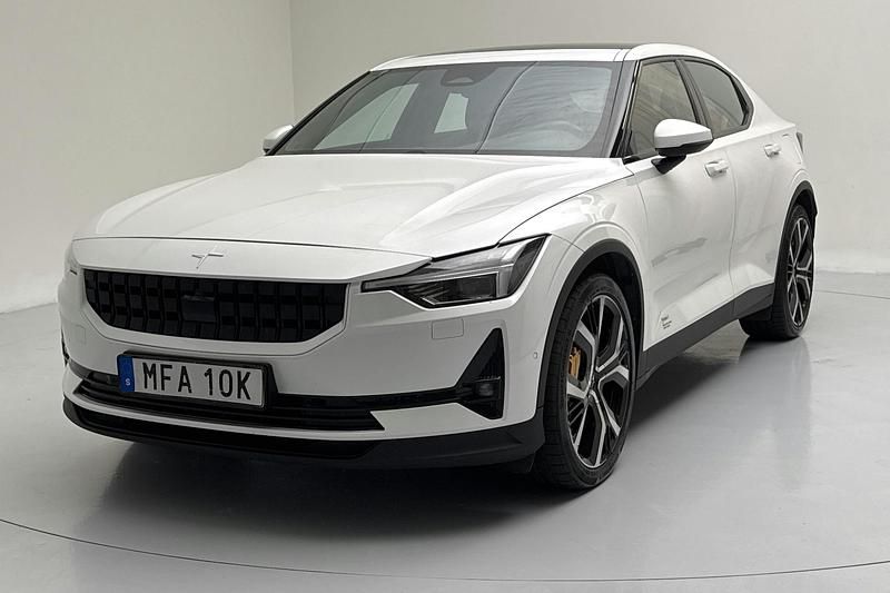 Vit Begagnad 2021 Polestar 2 Performance Sedan | 274 000 kr (Superpris) - Bild 1/4