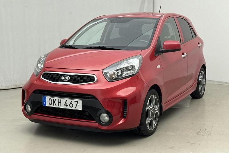 Röd Begagnad 2017 Kia Picanto Halvkombi | 82 800 kr (Bra pris) - Bild 1/4