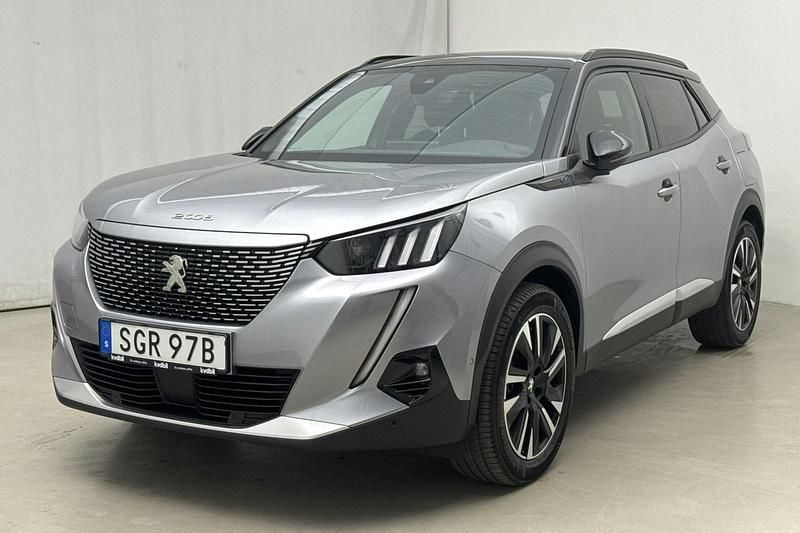Grå Begagnad 2022 Peugeot e-2008 GT-line SUV | 199 000 kr (Marknadspris) - Bild 1/4