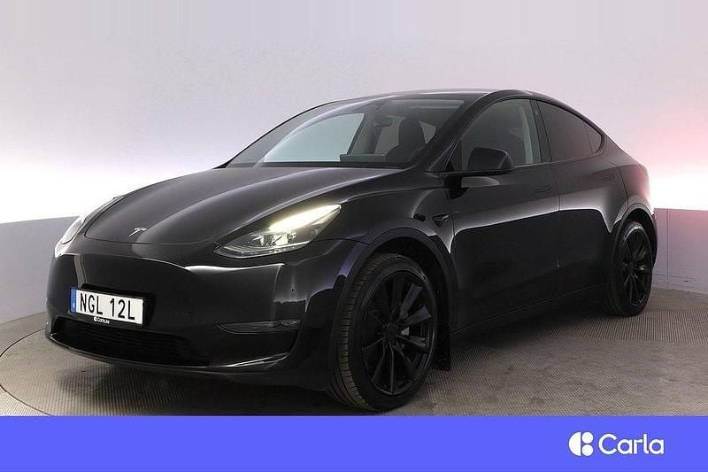 Svart Begagnad 2023 Tesla Model Y Long Range AWD SUV | 450 900 kr - Bild 1/4