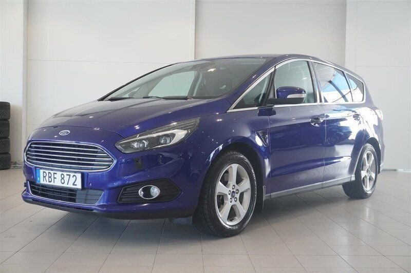 Blå/lila Begagnad 2015 Ford S-MAX Titanium Minibuss | 169 800 kr (Lite dyr) - Bild 1/4