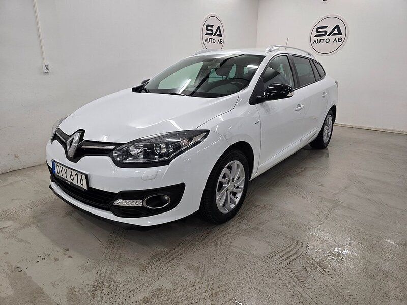 Vit Begagnad 2014 Renault Mégane GrandTour LIMITED Kombi | 79 900 kr (Marknadspris) - Bild 1/4