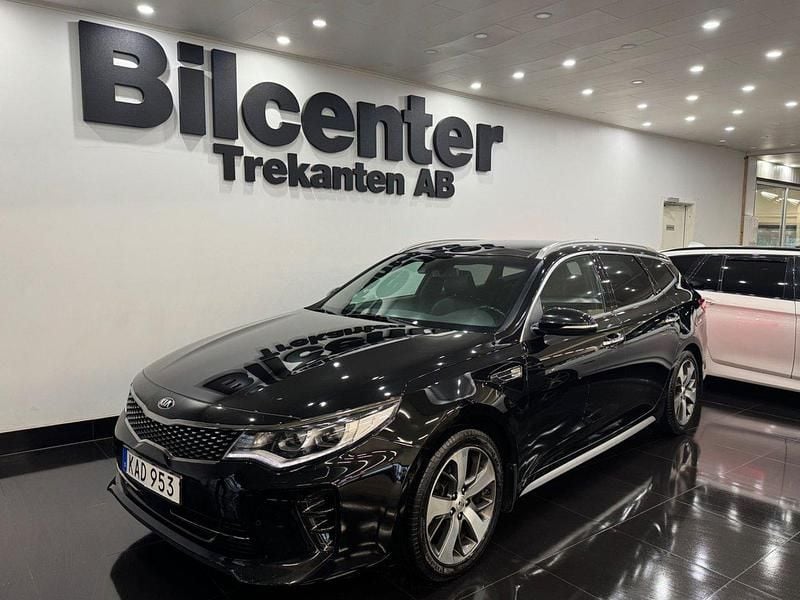 Svart Begagnad 2018 Kia Optima GT-Line Kombi | 179 900 kr (Marknadspris) - Bild 1/4
