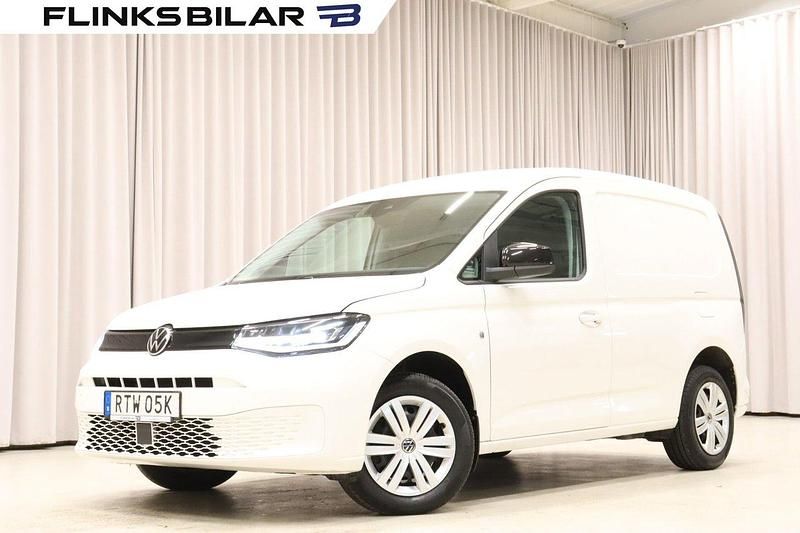 Vit Begagnad 2021 VW Caddy Minibuss | 268 750 kr (Marknadspris) - Bild 1/4
