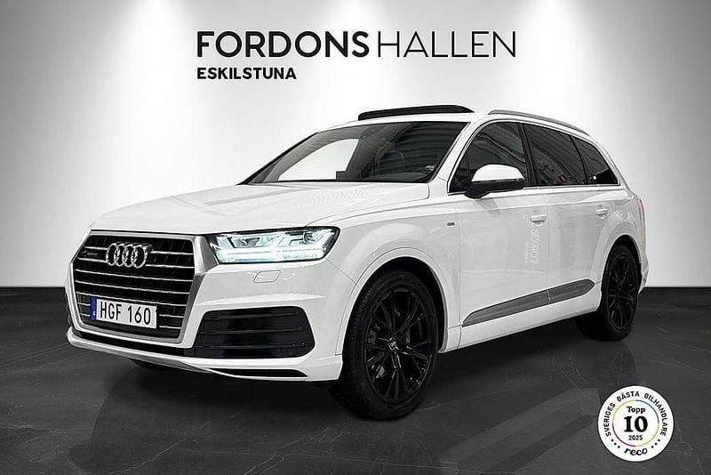 Vit Begagnad 2015 Audi Q7 S-Line SUV | 359 900 kr (Marknadspris) - Bild 1/4