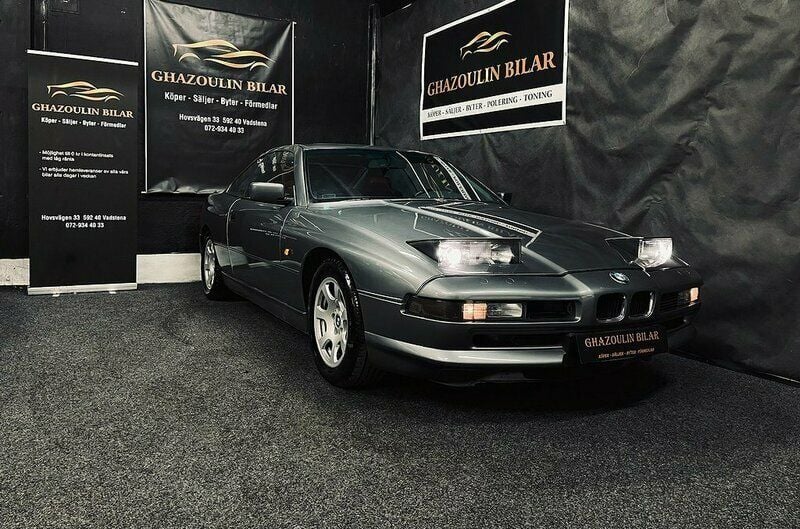 Grå Begagnad 1991 BMW 850 Sportkupé | 174 900 kr - Bild 1/3