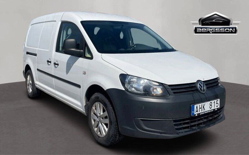 Vit Begagnad 2012 VW Caddy Maxi Minibuss | 79 900 kr (Marknadspris) - Bild 1/4