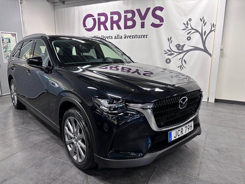 Svart Ny 2024 Mazda CX-80 Exclusive-Line SUV | 596 300 kr (Bra pris) - Bild 1/4
