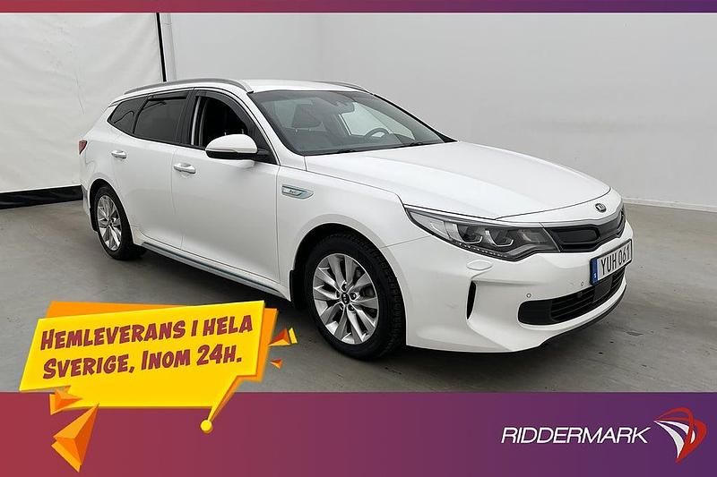 Vit Begagnad 2018 Kia Optima Hybrid Sport Sedan | 169 900 kr (Marknadspris) - Bild 1/3