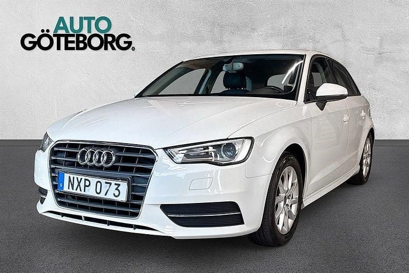 Vit Begagnad 2014 Audi A3 Sportback Attraction Halvkombi | 79 900 kr (Marknadspris) - Bild 1/3