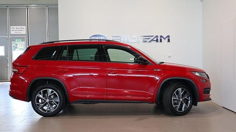 Begagnad Skoda Kodiaq SportLine 191 HK (140 kW) 2019 Röd SUV