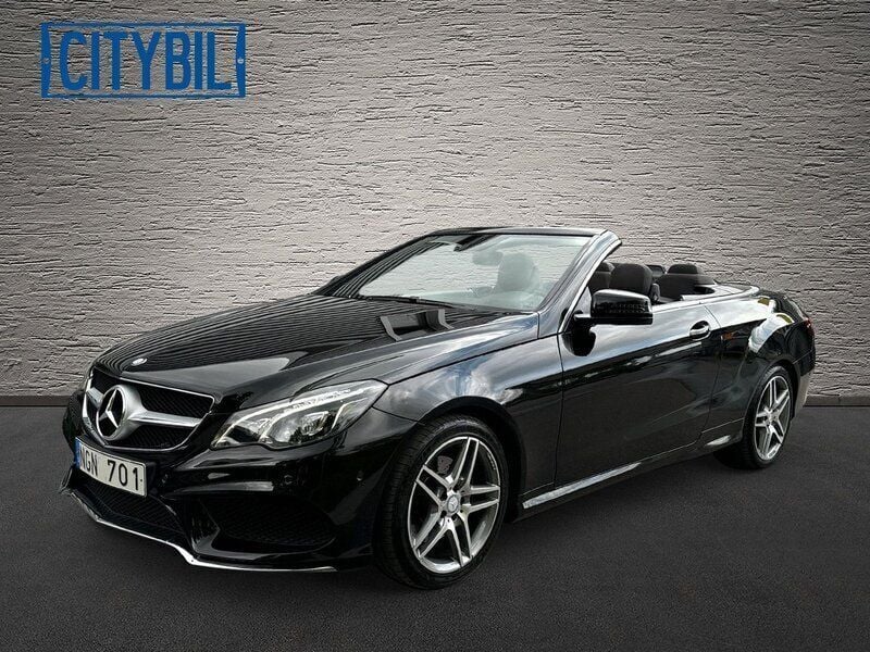 Svart Begagnad 2013 Mercedes E200 AMG Cab | 289 900 kr (Dyr) - Bild 1/4