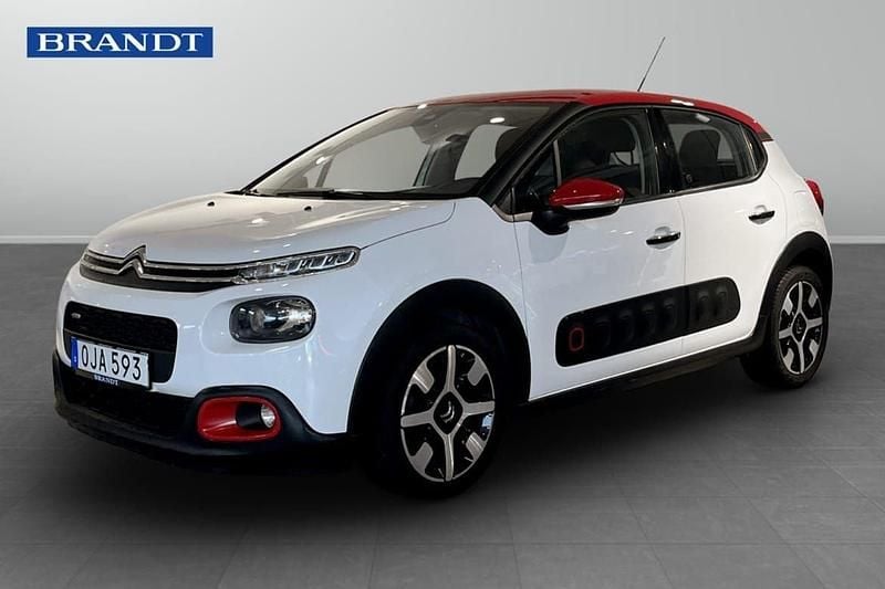 Vit Begagnad 2016 Citroën C3 PureTech Halvkombi | 99 900 kr (Lite dyr) - Bild 1/4
