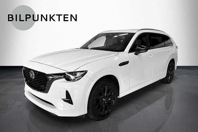 Rhodium white metallic Begagnad 2024 Mazda CX-80 Homura-Line SUV | 624 900 kr (Bra pris) - Bild 1/4