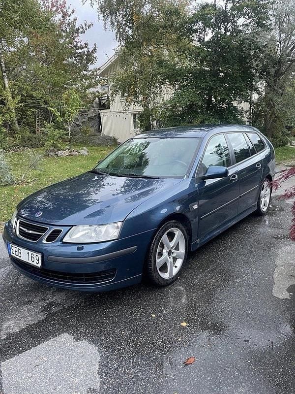 Blå Begagnad 2007 Saab 9-3 Vector Kombi | 43 000 kr (Marknadspris) - Bild 1/4